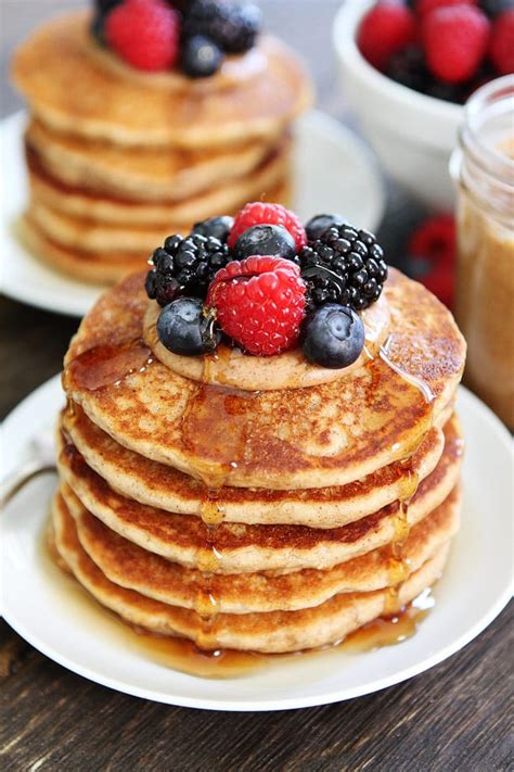 Almond Butter Pancakes Recipe | Two Peas & Their Pod