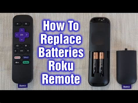 How To Change Batteries On A Roku Remote - YouTube