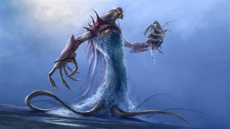 Sea creature character illustration, fantasy art, leviathan HD ...