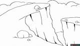 Cliff Coloring Page  Easy Drawing Guides sketch template