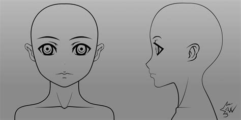 Anime Girl Head Model Sheet 01 by johnnydwicked on DeviantArt