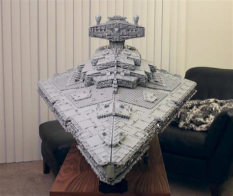 Guy Builds Lego Star Destroyer Ship With Fully Equipped Three-Floor Interior | DeMilked