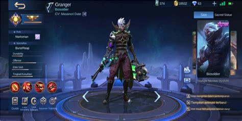 Granger Best Skin in Mobile Legends (ML) - Esports