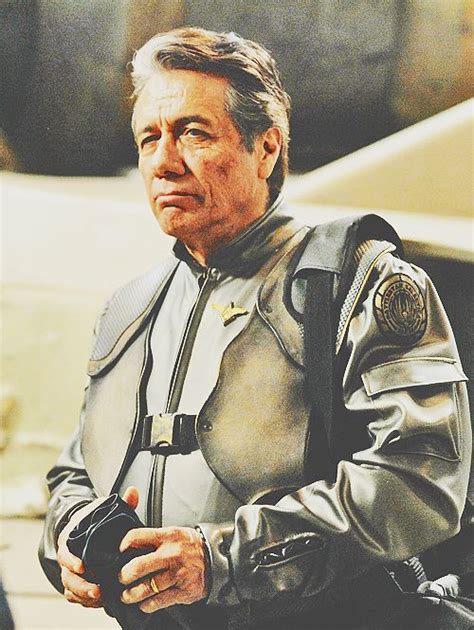 Edward James Olmos as Admiral William "Bill" Adama. BATTLESTAR GALACTICA | Battlestar galactica ...