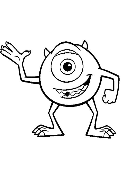 Monsters Inc Coloring Pages Sully : Monsters University Waving Sully ...