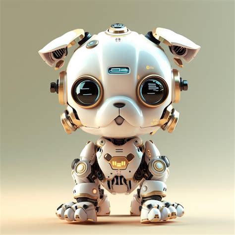 Premium AI Image | A robot dog with a face that says'dog'on it