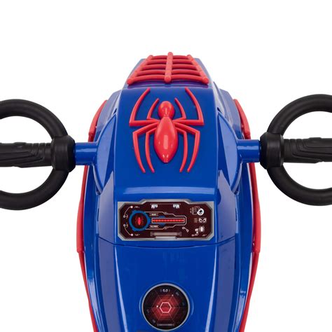 Spiderman Ride On Power Wheels For Boys Toy Motorcycle Kids 6 Volt ...