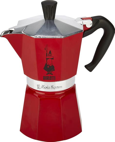 Bialetti, Moka Color Stove Top Espresso Coffee Maker, 6 Cup, Red - Walmart.com - Walmart.com