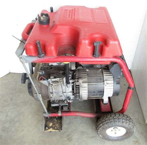 Generac WheelHouse 5500 generator, 5585W, works - Albrecht Auction Service