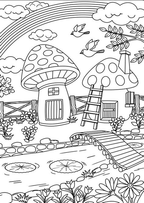 Pin on Houses, Building, Places Coloring Pages