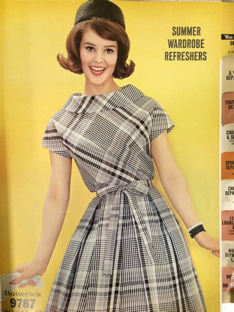 Butterick 9787 in a 1961 Butterick catalog. #butterick #60sfashion #vintagesewing | 60s fashion ...