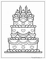 30 Cake Coloring Pages Free PDF Printables sketch template