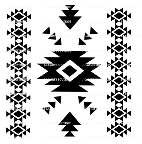 Aztec Tribal Pattern SVG JPEG PNG Clip Art - Etsy | Clip art, Aztec ...