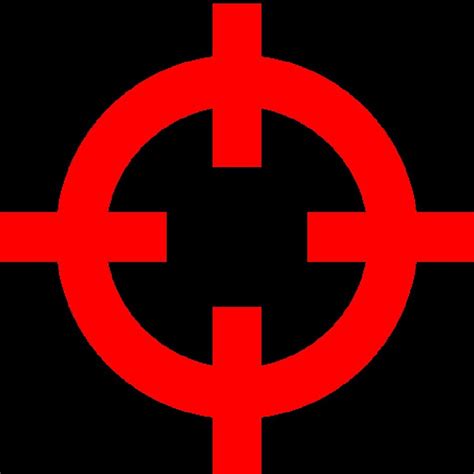 17 Red Crosshair Png Transparent