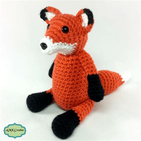 Crochet Newborn Fox Hat with Matching Amigurumi Fox Plush Pattern | AMK ...