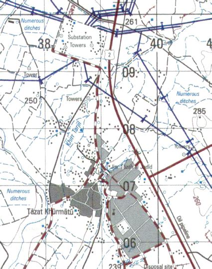 Kirkuk, Iraq 2009 City Topographical Map – Battle Archives