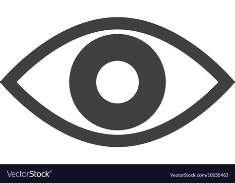 Eye look vision icon Royalty Free Vector Image