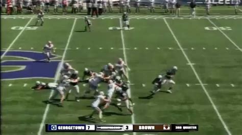 Georgetown Hoyas Football Defeats Brown, 17-3 - YouTube