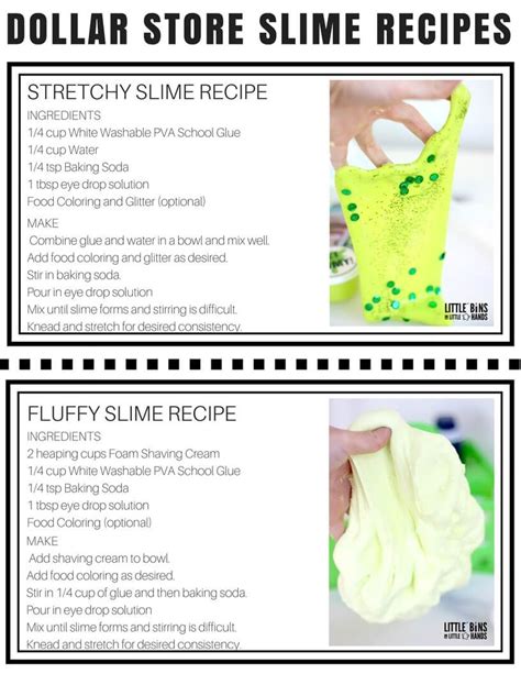 How To Make Dollar Store Slime - Little Bins for Little Hands | Homemade slime, Slime recipe ...