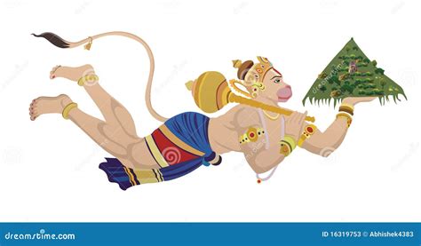 Lord Hanuman Vector Cartoon Illustration | CartoonDealer.com #219558822