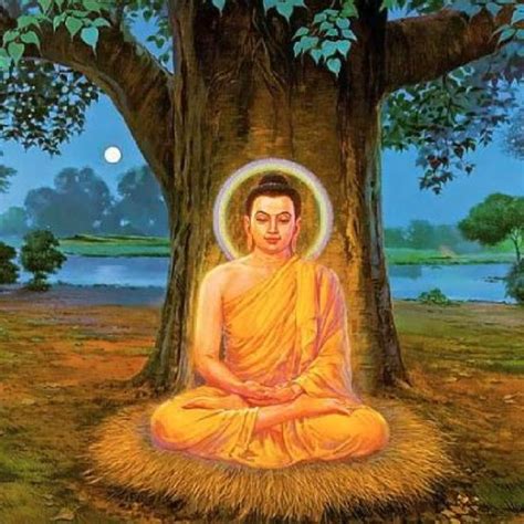 Anon. n.d., Buddha achieving enlightenment under the Bodhi Tree. | Download Scientific Diagram