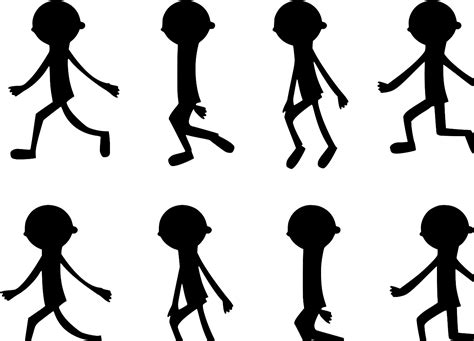 SVG > figure cartoon animation walk - Free SVG Image & Icon. | SVG Silh