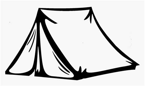 Transparent Tent Clipart - Camping Tent Clipart Black And White, HD Png Download , Transparent ...