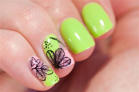 Neon Summer Nail Art Design - May contain traces of polish