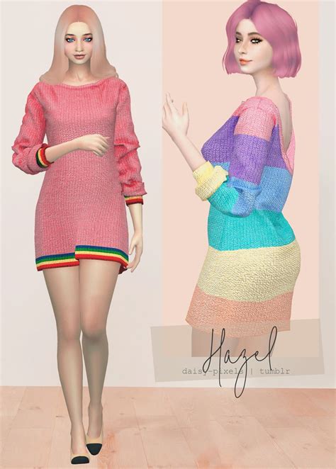 - ̗̀ Hazel Sweater Dress ̖́- (TS4) | Daisy Pixels