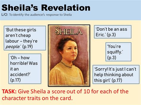 Sheila in 'An Inspector Calls' | Teaching Resources