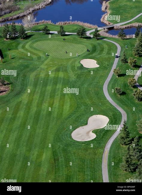 Golf course aerial view hi-res stock photography and images - Alamy