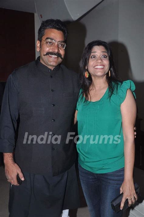 Ashutosh Rana and Renuka Shahane at success bash of film 'Hate Story' Photo