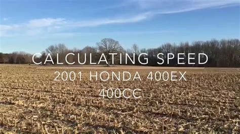 Honda 400ex 400cc Top Speed How to calculate - YouTube