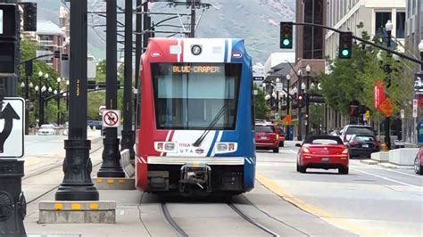 UTA LIGHT RAIL 1160 AND 1118 ON THE BLUE LINE IN SALT LAKE CITY UTAH - YouTube