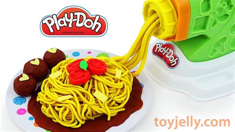 Learn Colors Play Doh Pasta Machine Making Spaghetti and Meatballs Surprise Toys Fun For Kids ...