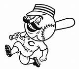 Printable Cincinnati Reds Coloring Pages Pdf  Coloringfoldercom sketch template