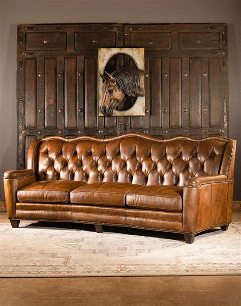 Wellington Tufted Leather Sofa | Fine Furniture | Adobe Interiors