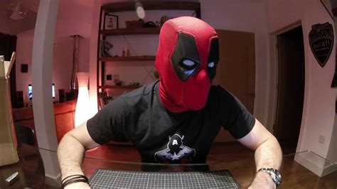 DEADPOOL Movie Replica Mask Unboxing & Review [Ilustrastudios] - YouTube