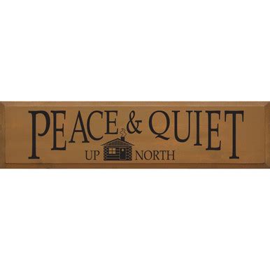 Wooden Wall Art | Northern Peace Wood Sign | Black Forest Decor