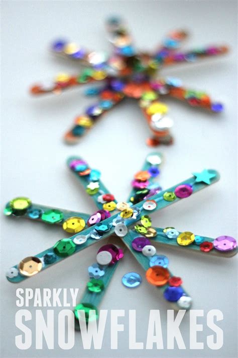 Toddler Approved!: Sparkly Snowflake Craft for Kids