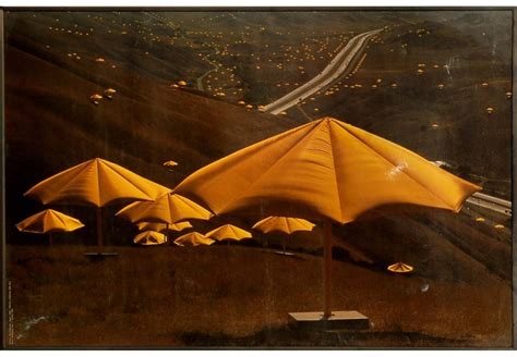 CHRISTO 'Umbrellas - Japan', photolithograph, 1991, 60cm x 90cm, framed ...