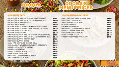 Updated QDOBA Menu Prices + Rewards Program (2024)