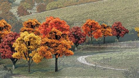 Woodland Scenics - Woodland Scenics: Ready Made Trees: Fall Colors- 14 Trees (3"-5") #WSCTR1577 ...