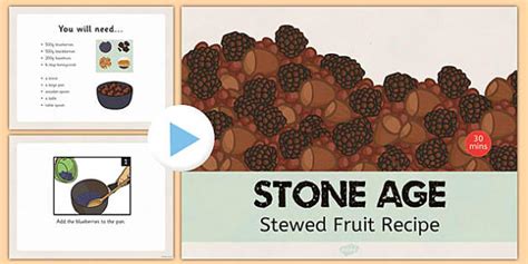 Stone Age Stewed Fruit Recipe PowerPoint (teacher made)