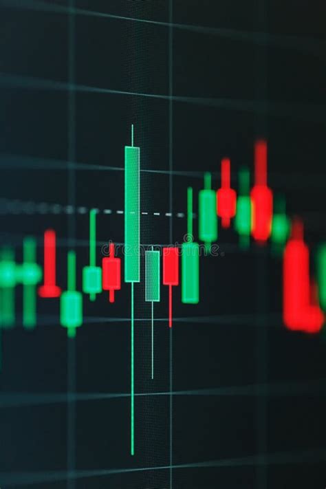 Forex Chart of Green and Red Sticks of Stock Market Trading. Stock Photo - Image of exchange ...