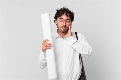 Premium Photo | Young crazy man covering eyes with hands with a sad, frustrated look of despair ...