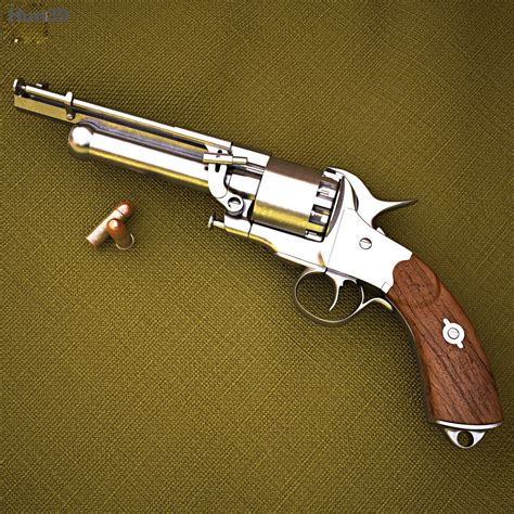 LeMat Revolver 3D-Modell - Herunterladen Revolver on 3DModels.org