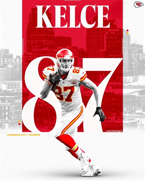 Travis Kelce Kansas City Chiefs NFL Football Poster - Etsy