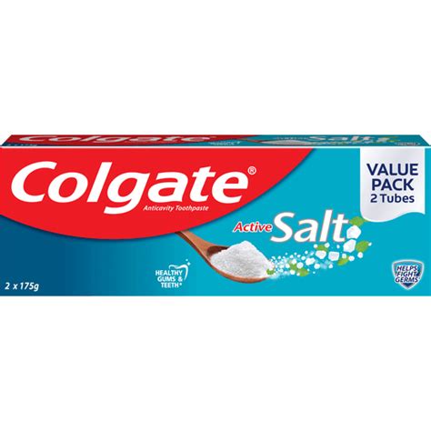 Colgate Toothpaste Active Salt | 175g x 2s | Toothpaste | Walter Mart