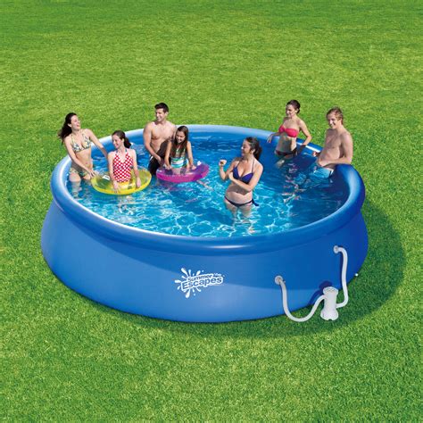 Summer Escapes 14' x 36” Quick Set Inflatable Family Pool